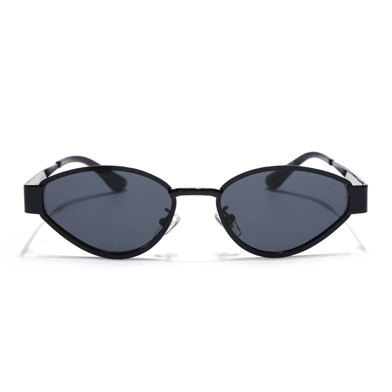 Cateye Sunglasses for Women (Black Lens | Black Frame - MG7542)