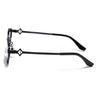 Hexagonal Sunglasses for Men & Women (Black Lens | Black Frame - MG7520)