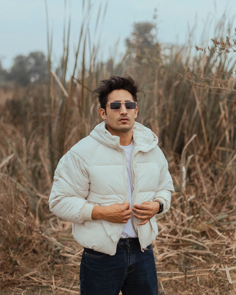 Golden Digger | Black Gold Rectangular Sunglasses - MG3572