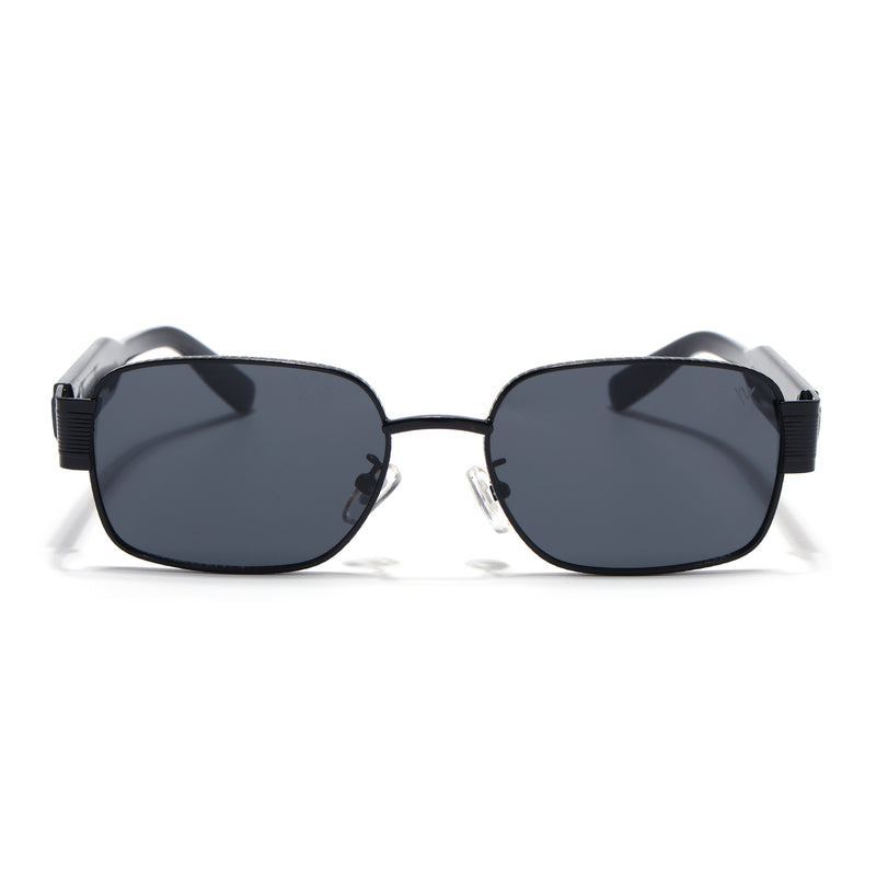 Charon | Black Rectangle Sunglasses | Black Frame - MG9200