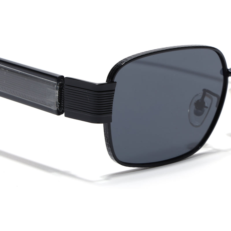 Charon | Black Rectangle Sunglasses | Black Frame - MG9200