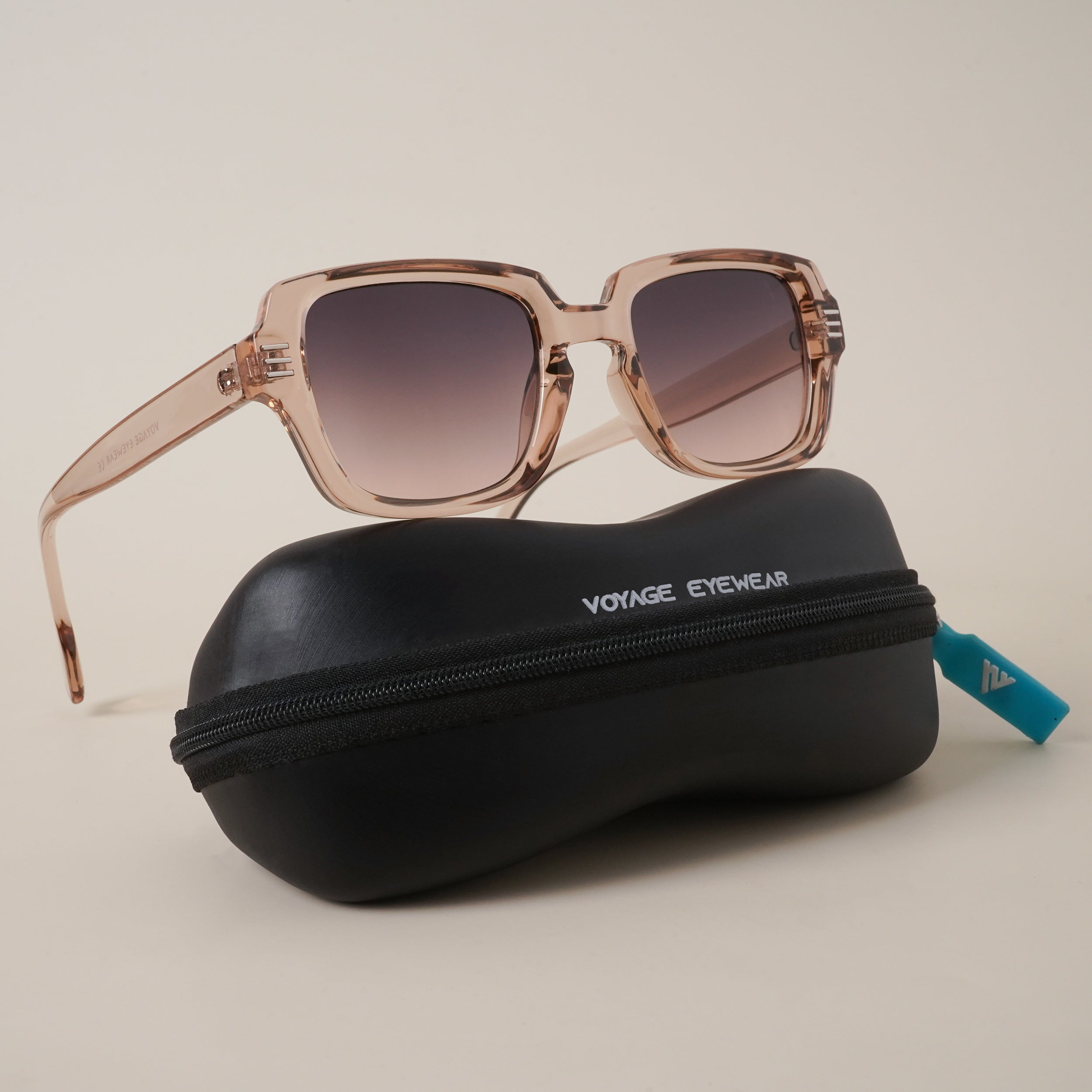 Voyage Grey & Light Brown Gradient Wayfarer Sunglasses - MG3700