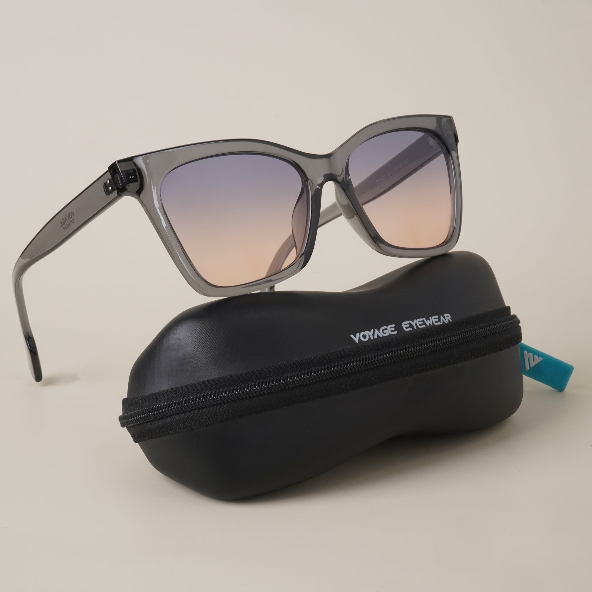 Voyage Grey & Light Brown Cat-Eye Sunglasses MG3718