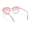 Voyage Select Square Sunglasses for Women (Pink & Clear Lens | Golden & Pink Frame - SLPMG6236)