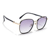 Voyage Select Square Sunglasses for Women (Grey & Clear Lens | Golden & Black Frame - SLPMG6234)
