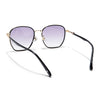 Voyage Select Square Sunglasses for Women (Grey & Clear Lens | Golden & Black Frame - SLPMG6234)