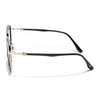 Voyage Select Square Sunglasses for Women (Grey & Clear Lens | Golden & Black Frame - SLPMG6234)