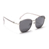Voyage Select Square Sunglasses for Women (Black Lens | Silver & Black Frame - SLPMG6238)