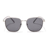 Voyage Select Square Sunglasses for Women (Black Lens | Silver & Black Frame - SLPMG6238)