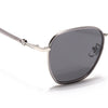 Voyage Select Square Sunglasses for Women (Black Lens | Silver & Black Frame - SLPMG6238)