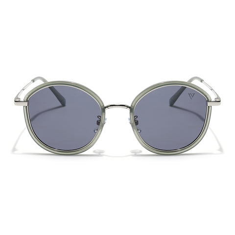Voyage Select Round Sunglasses (Grey Lens | Olive Frame - SLPMG6215)