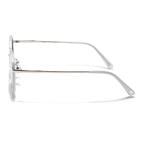 Voyage Select Round Sunglasses (Grey & Clear Lens | Transparent Grey Frame - SLPMG6216)