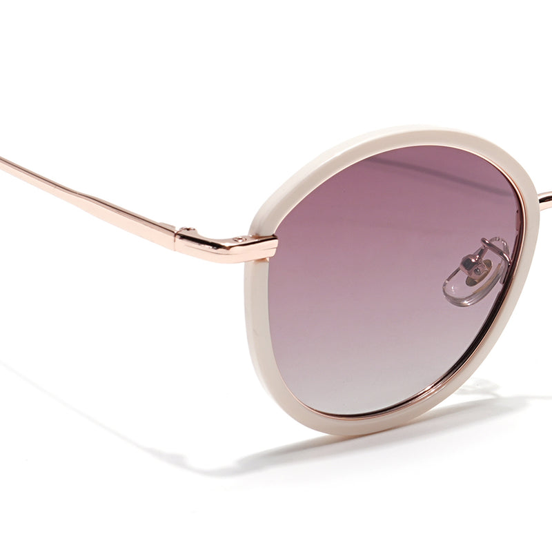 Voyage Select Round Sunglasses (Brown & Clear Lens | Beige Frame - SLPMG6218)