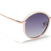 Voyage Select Round Sunglasses (Grey & Clear Lens | Nude Frame - SLPMG6219)