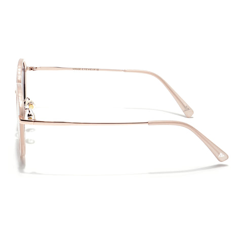 Voyage Select Round Sunglasses (Grey & Clear Lens | Nude Frame - SLPMG6219)