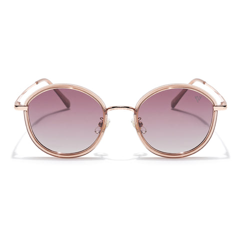Voyage Select Round Sunglasses (Brown & Clear Lens | Brown Frame - SLPMG6221)