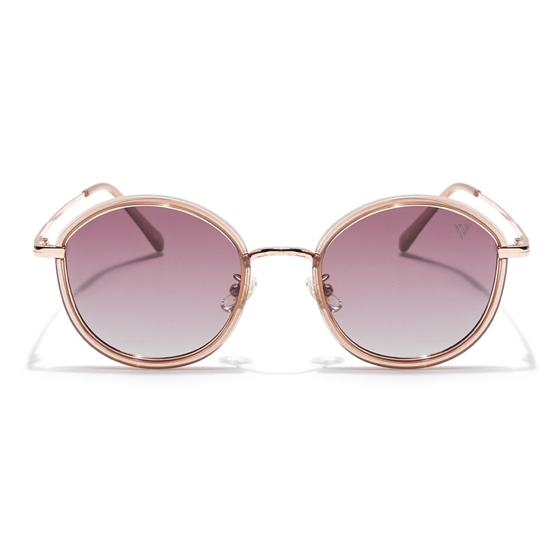 Voyage Select Round Sunglasses (Brown & Clear Lens | Brown Frame - SLPMG6221)