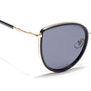 Voyage Select Cateye Sunglasses (Black Lens | Golden & Black Frame - SLPMG6242)