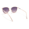 Voyage Select Cateye Sunglasses (Grey & Pink Lens | Golden & Pink Frame - SLPMG6244)