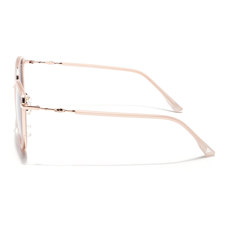 Voyage Select Cateye Sunglasses (Grey & Pink Lens | Golden & Pink Frame - SLPMG6244)