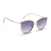 Voyage Select Cateye Sunglasses (Grey & Clear Lens | Golden & Light Purple Frame - SLPMG6245)
