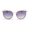 Voyage Select Cateye Sunglasses (Grey & Clear Lens | Golden & Light Purple Frame - SLPMG6245)