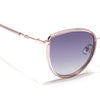 Voyage Select Cateye Sunglasses (Grey & Clear Lens | Golden & Light Purple Frame - SLPMG6245)