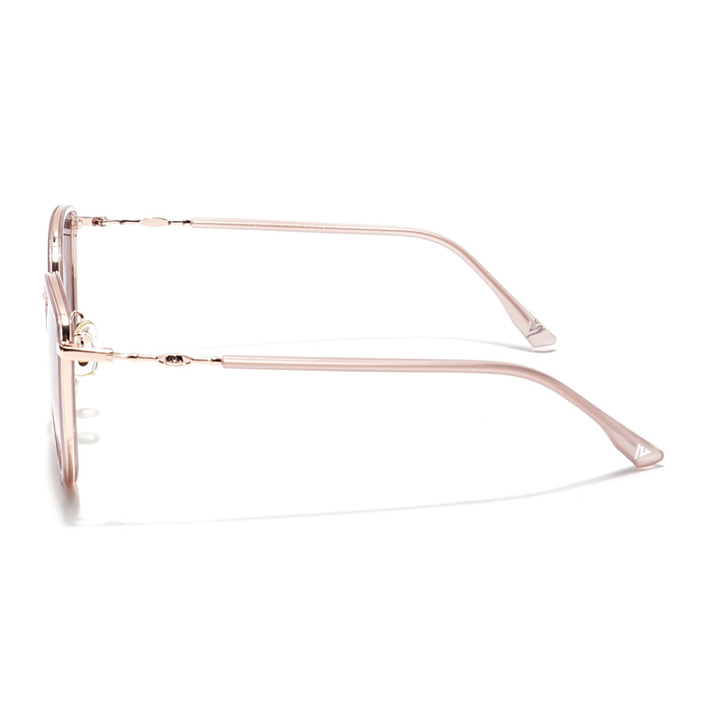Voyage Select Cateye Sunglasses (Light Pink Lens | Golden & Light Pink Frame - SLPMG6246)