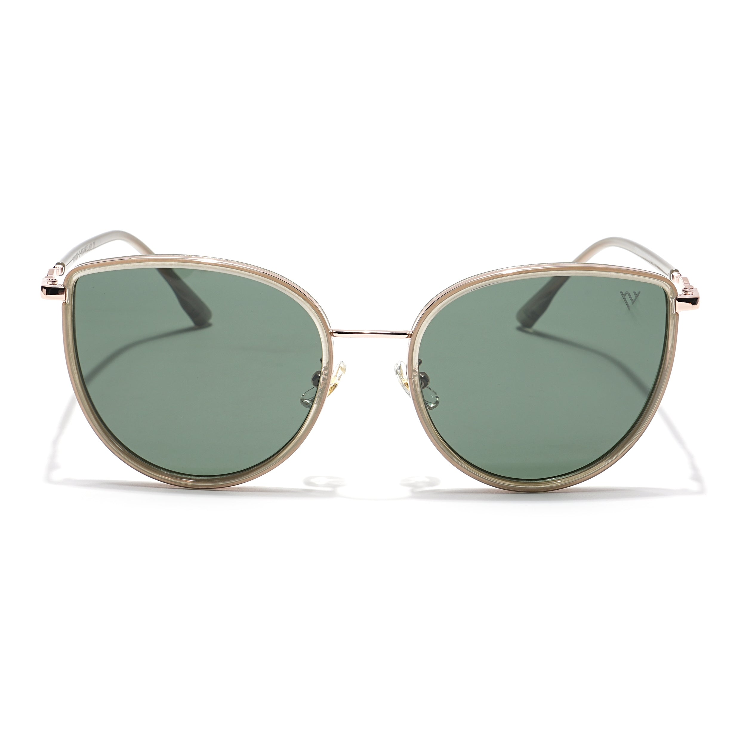Voyage Select Cateye Sunglasses (Olive Lens | Golden & Nude Frame - SLPMG6248)