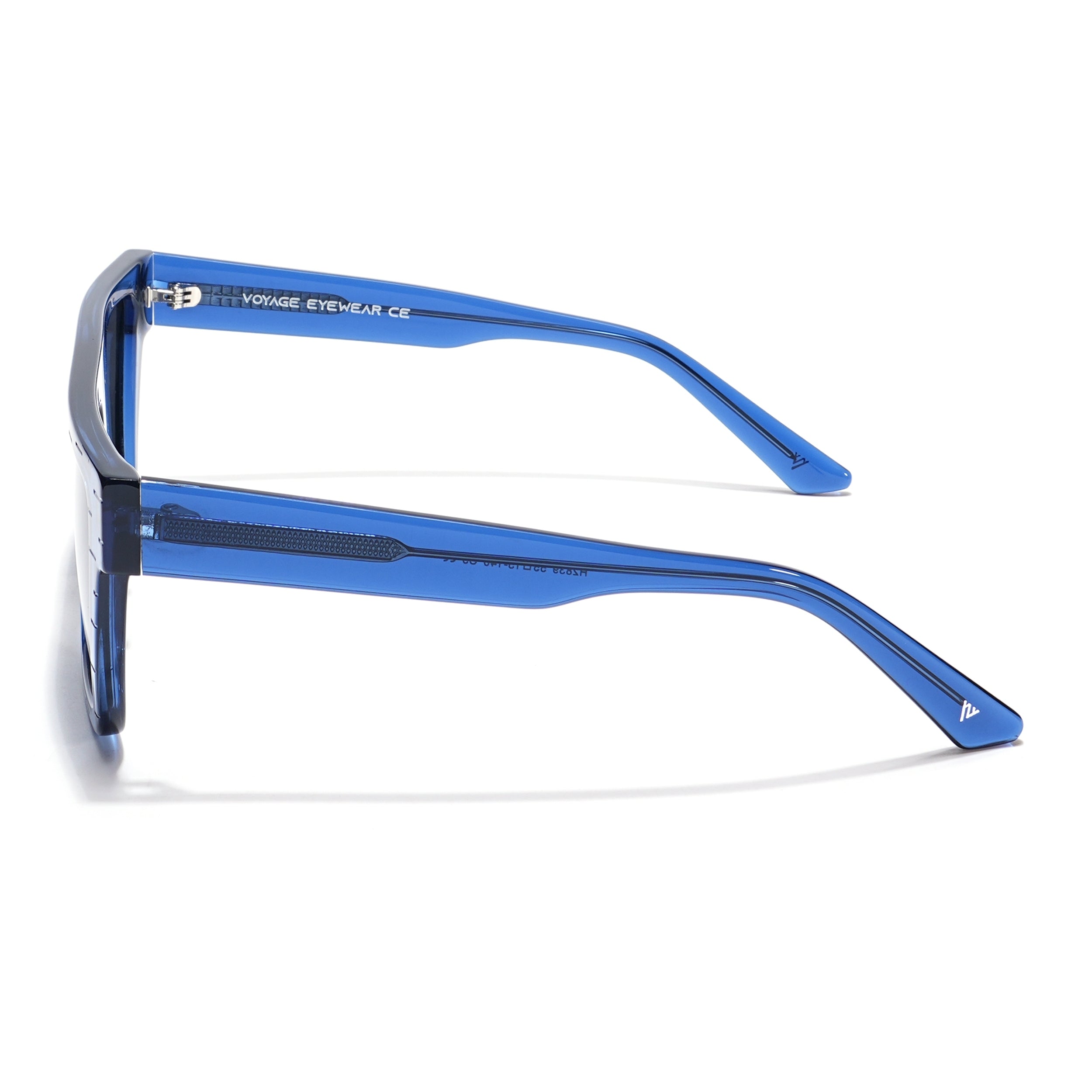 Voyage Select Wayfarer Sunglasses (Black Lens | Blue Frame - SLPMG5868)