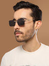 Rectangle Rimless Sunglasses - MG4217