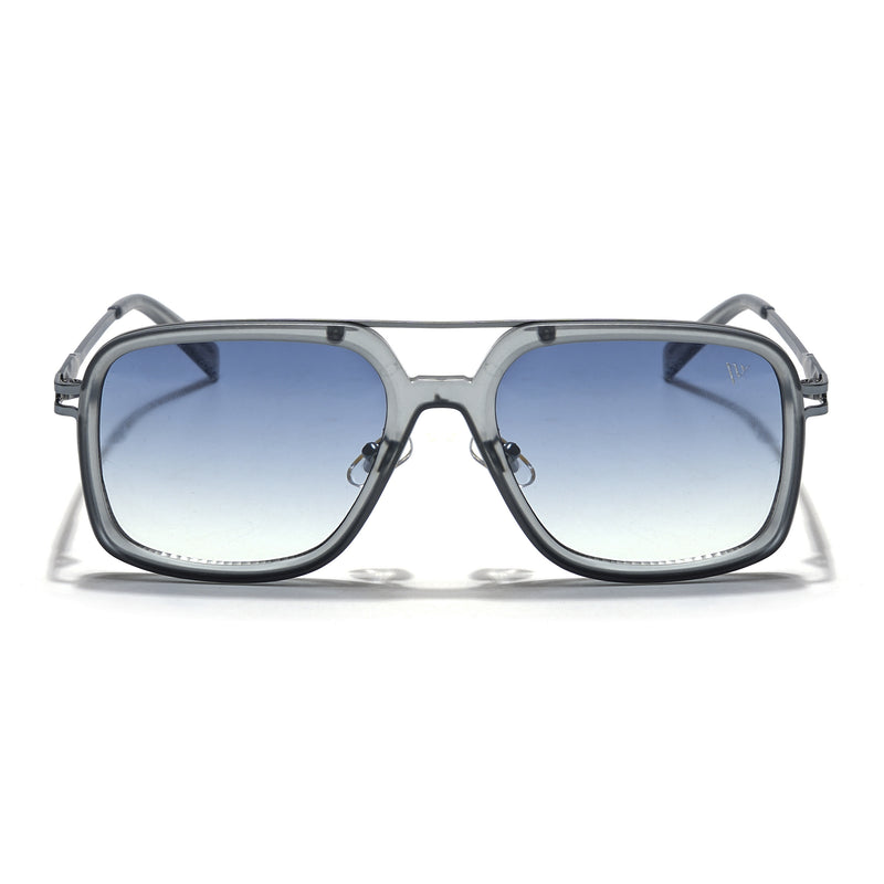 Dusk | Grey Wayfarer Sunglasses | Blue & Clear Lens - MG5860