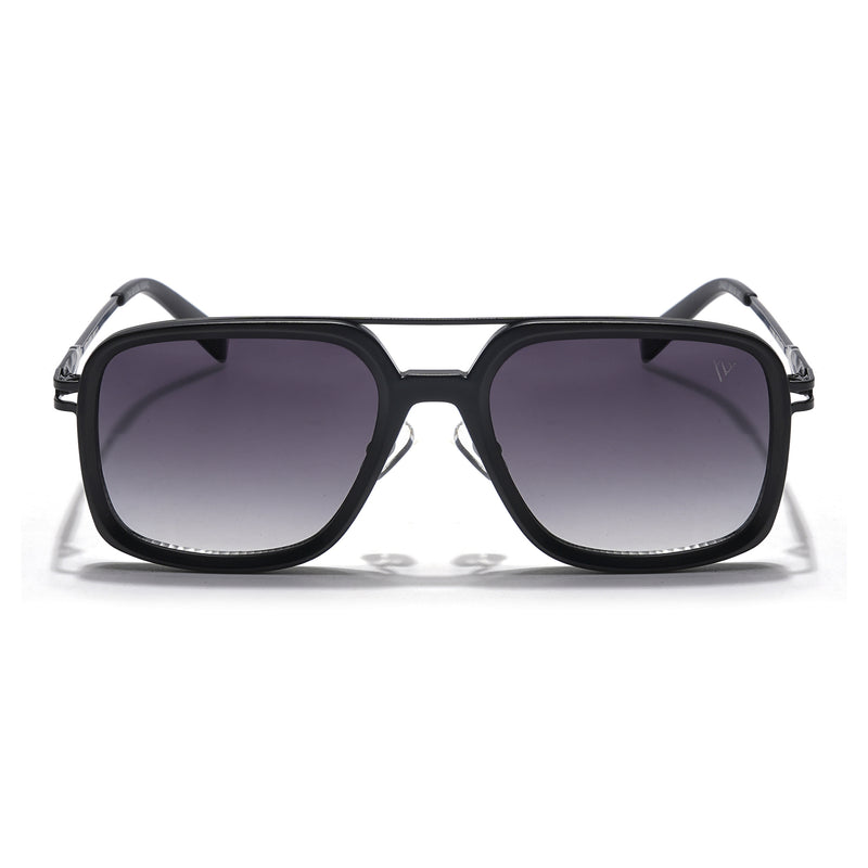 Dusk | Balck Wayfarer Sunglasses | Grey & Clear Lens - MG5861