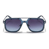 Dusk | Navy Blue Wayfarer Sunglasses | Purple & Clear Lens - MG5862