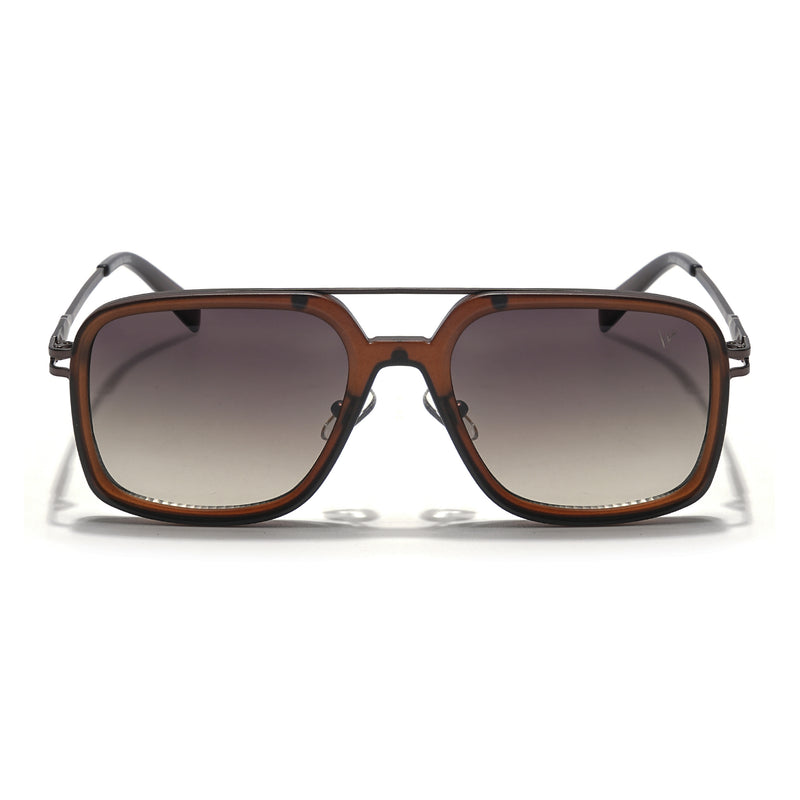 Dusk | Brown Wayfarer Sunglasses | Brown & Clear Lens - MG5864