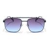 Wayfarer Sunglasses (Grey & Purple Lens | Blue Frame - MG6043)