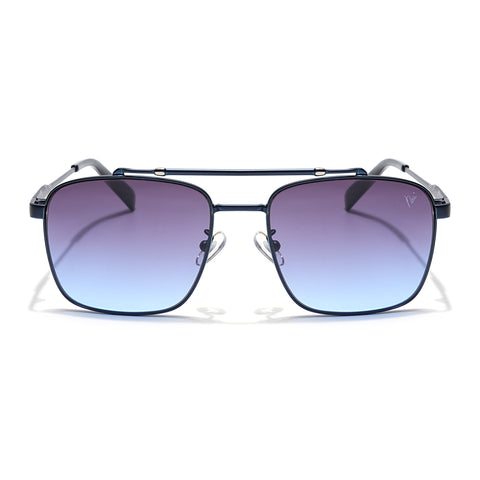 Wayfarer Sunglasses (Grey & Purple Lens | Blue Frame - MG6043)