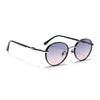 Shadow | Black Round Sunglasses | Grey & Pink Lens  - MG6733