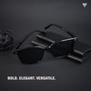 Polarized Black Wayfarer Sunglasses - PMG3722