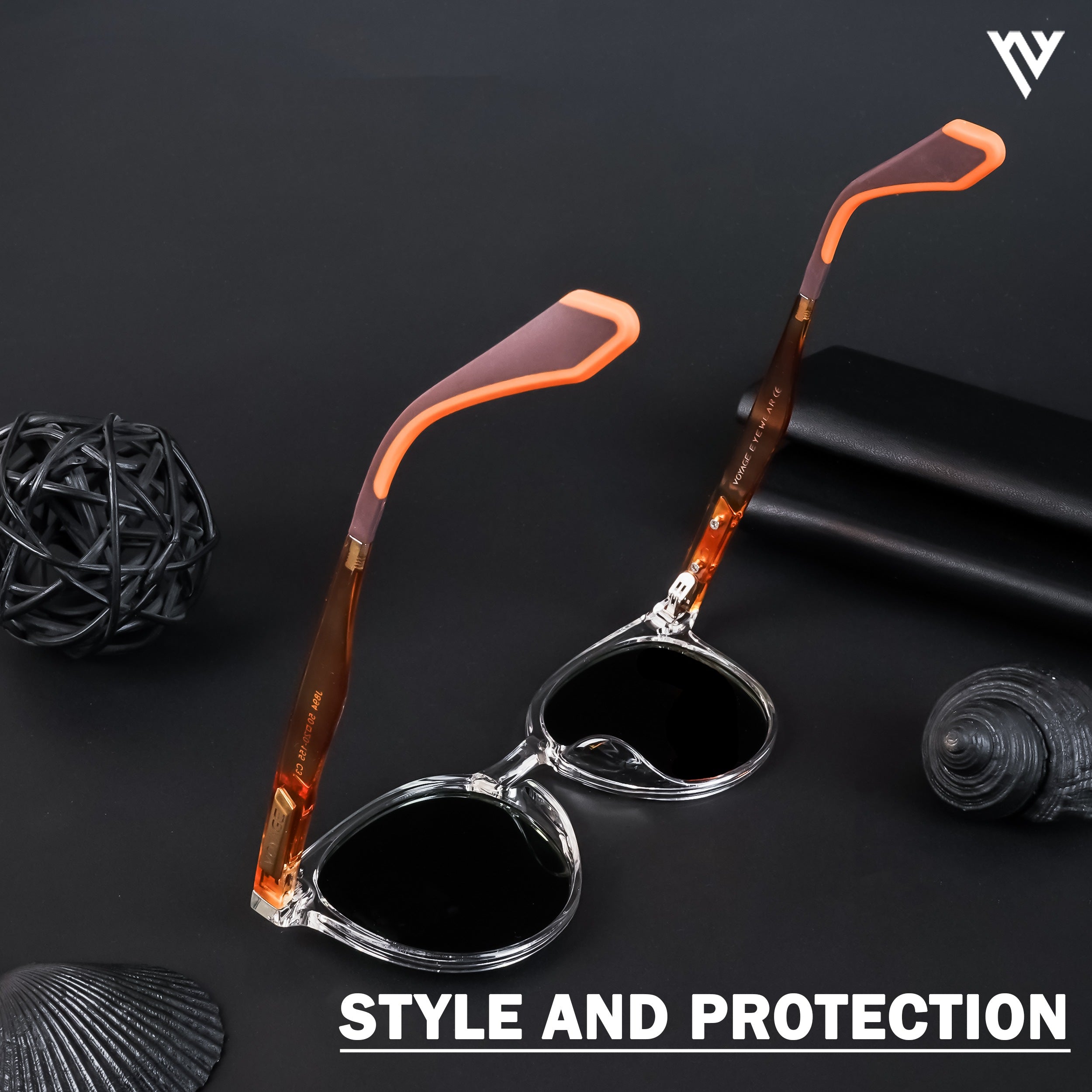 Active Transparent Polarized Round Sunglasses - PMG4471