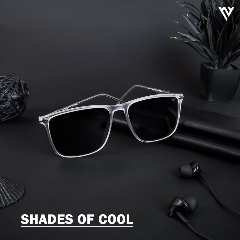 Voxe | Transparent Polarized Wayfarer Sunglasses - PMG4303