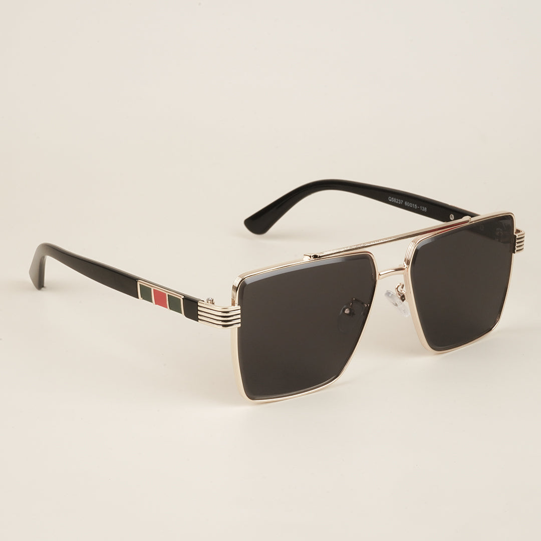 Voyage Black Wayfarer Sunglasses for Men & Women (58237MG4175)