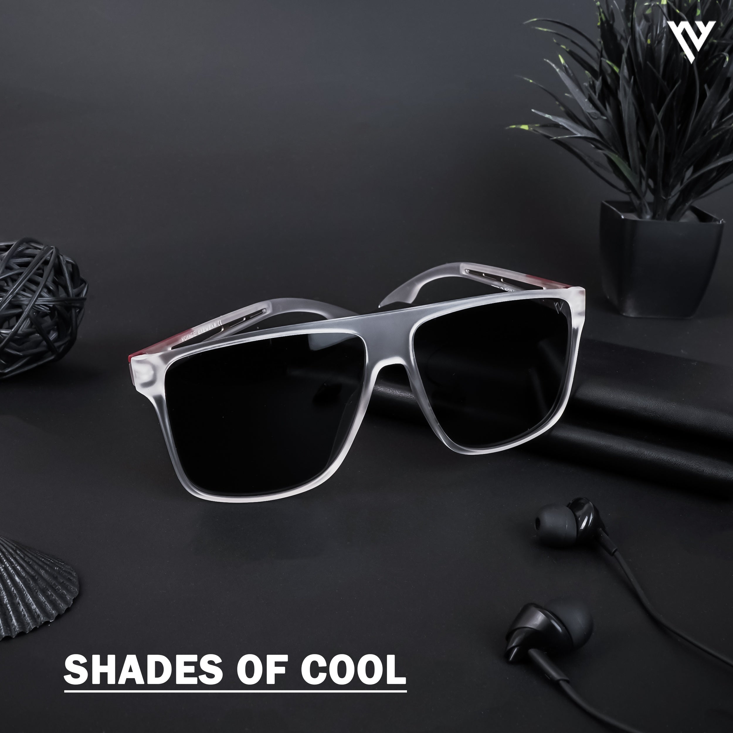 Voyage Exclusive Transparent Polarized Wayfarer Sunglasses for Men & Women (TR8100PMG4309)