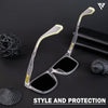 Active Transparent Polarized Wayfarer Sunglasses - PMG4476