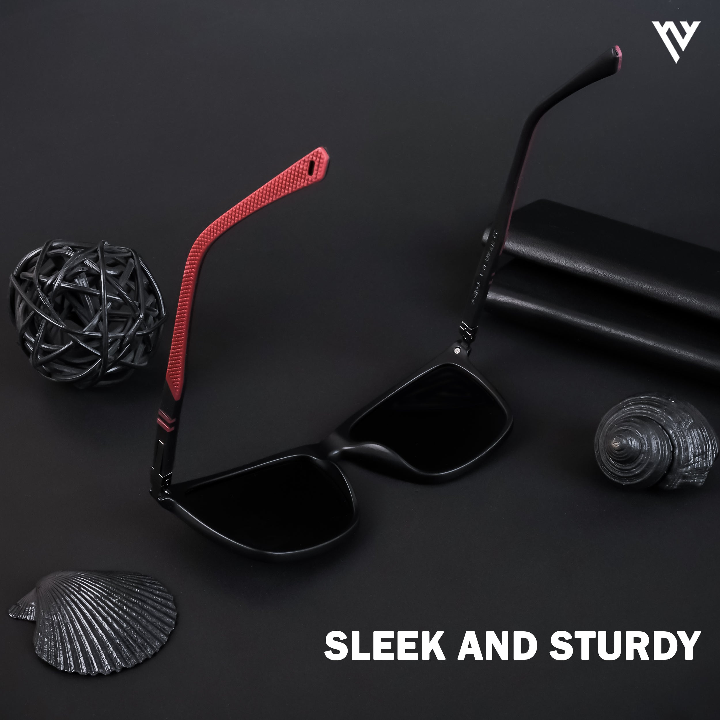 Matt Black Polarized Wayfarer Sunglasses - PMG4492