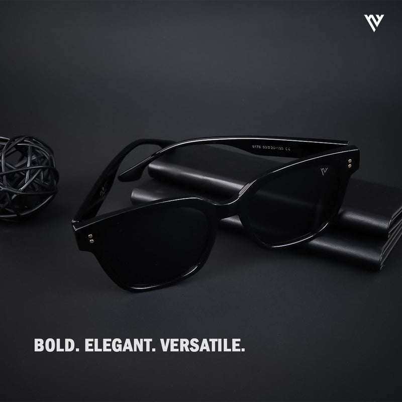 Polarized Black Wayfarer Sunglasses - PMG3721