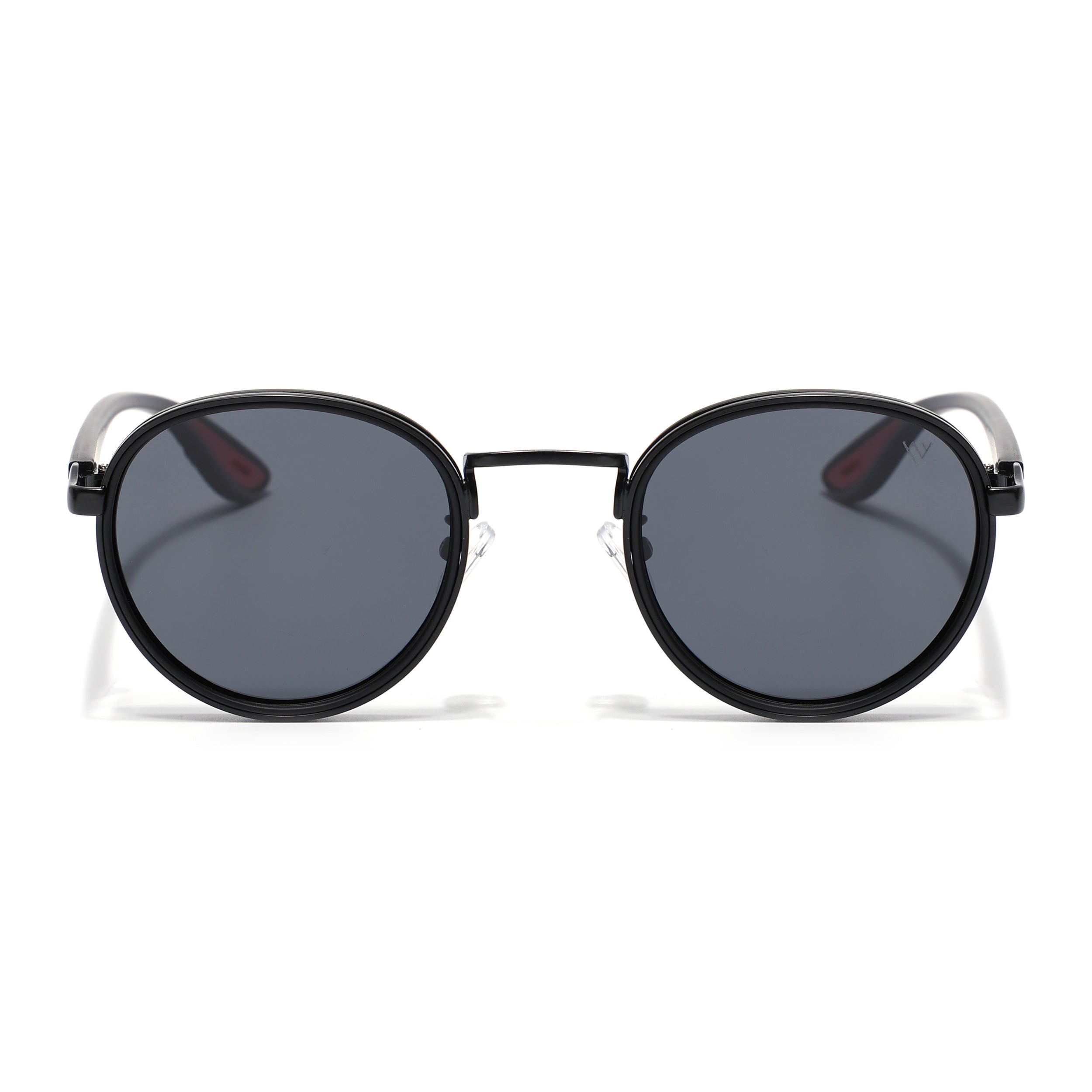Pilot | Black Round Polarized Sunglasses | Black Lens - PMG6672