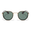 Pilot | Golden Round Polarized Sunglasses | Olive Lens - PMG6675