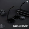 Shine Black Polarized Wayfarer Sunglasses - PMG4487