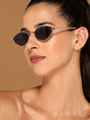 Vanta | Silver Oval Sunglasses | MG7133